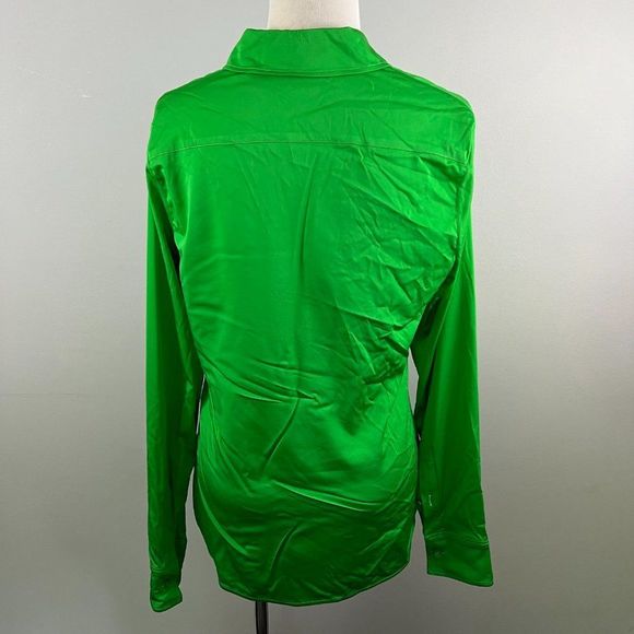 NWOT STELLA MCCARTNEY‎ Daria Button-Up Shirt in Bright Green (8) - Picture 5 of 10